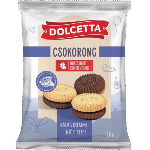 Dolcetta 180g - Csokorong (hozzáadott cukor nélkül)