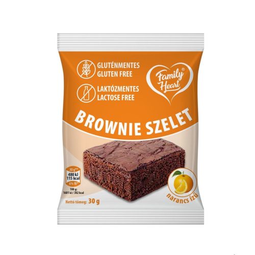 Family Heart Brownie 30g - Narancs