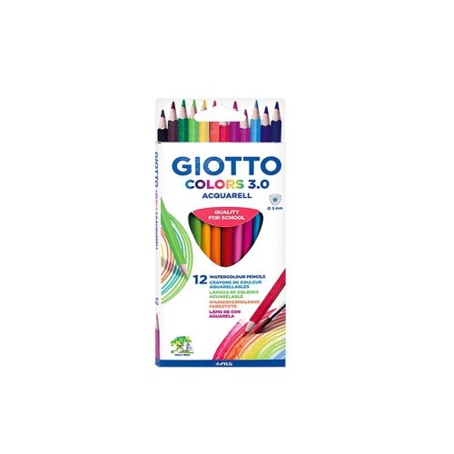 Giotto Colors 3.0 - aquarell színes ceruza, 12 db