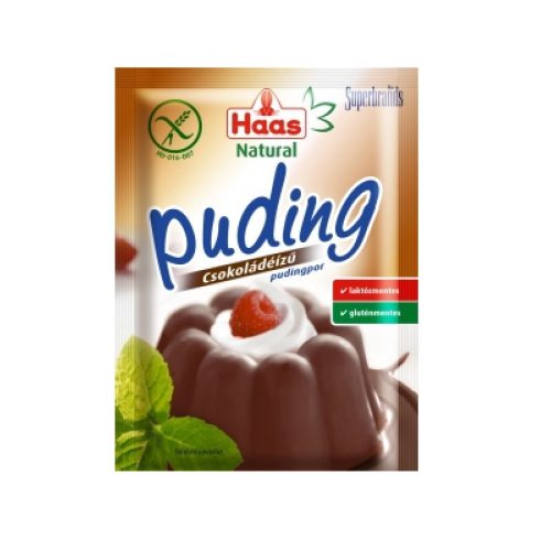 Haas Natural pudingpor 44g - Csoki