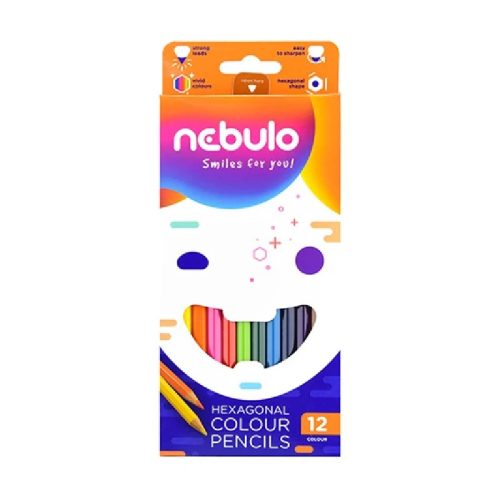 Nebulo színes ceruza készlet, 12 szín