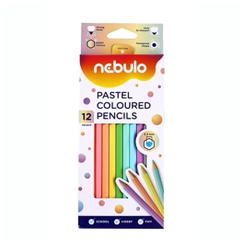 Nebulo pasztell ceruza készlet, 12 szín