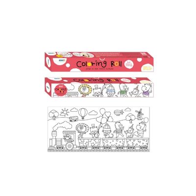 Stick'n színezhető tekercs 31x355 - Parti vonat