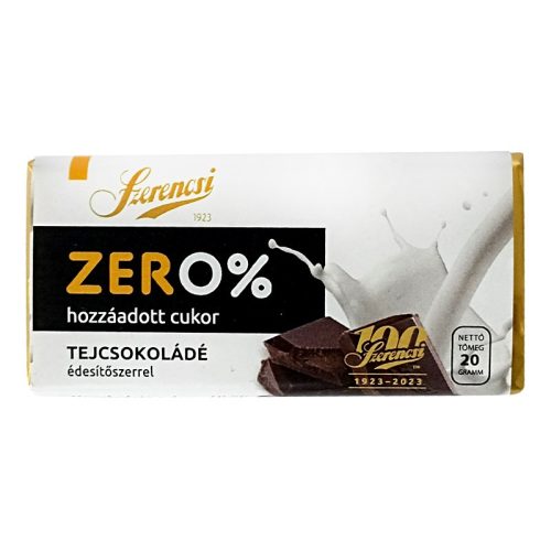 Szerencs Zero tejcsokoládé 20g