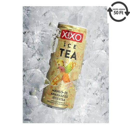 Xixo Ice Tea 0,25L - Black Mango-Pineapple (Visszaváltási díjas)